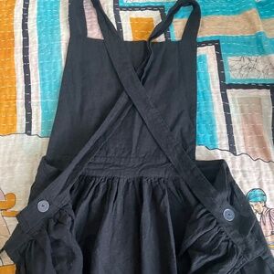 100% Linen cross-back Apron Dress
